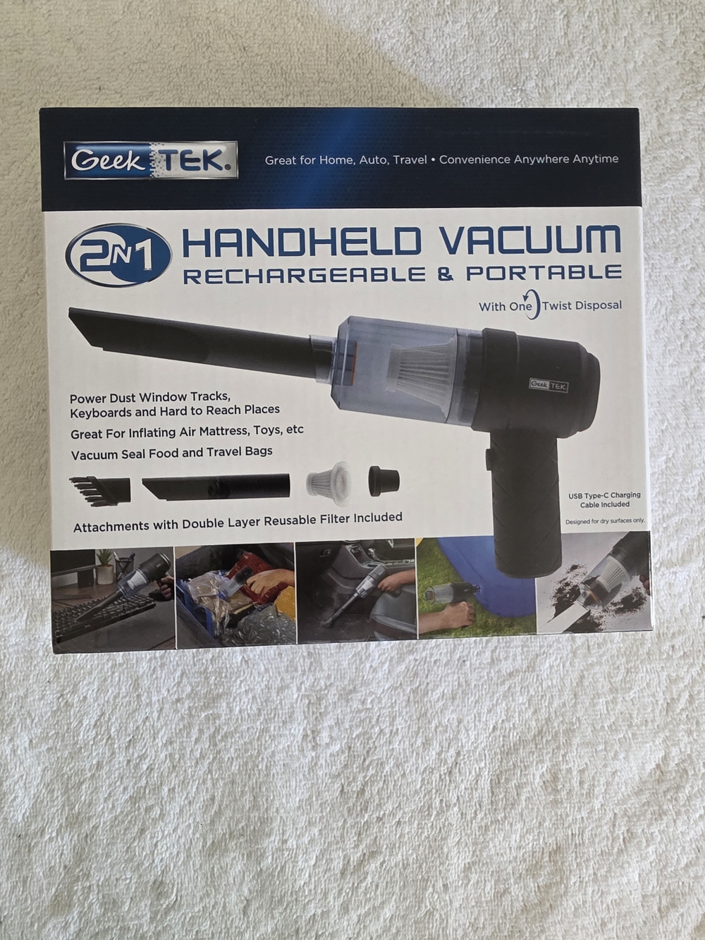 2-in-1 Handheld Vacuum